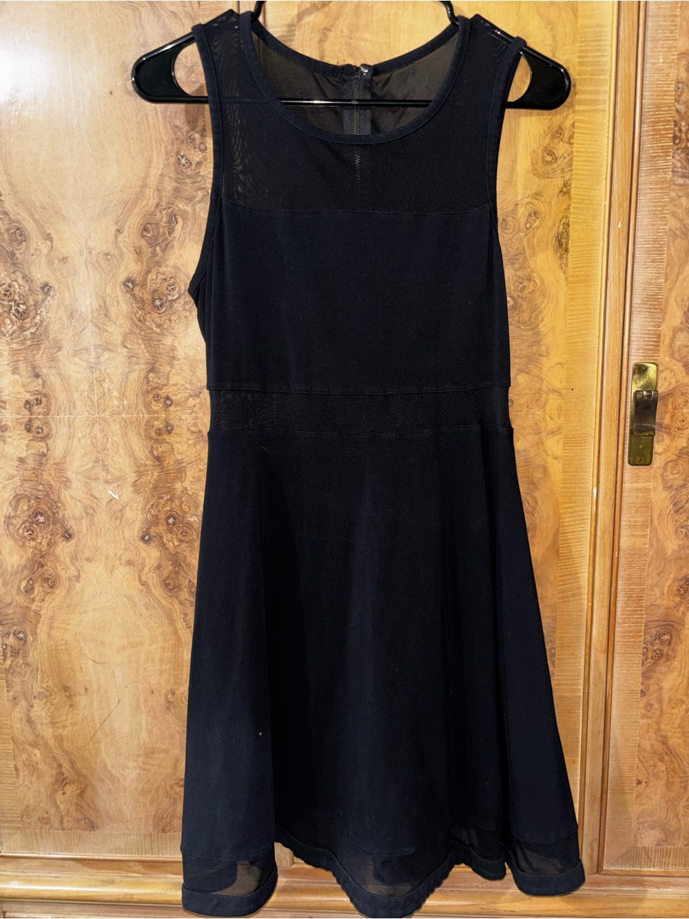 Classic Black Sleeveless A-Line Dress size Small